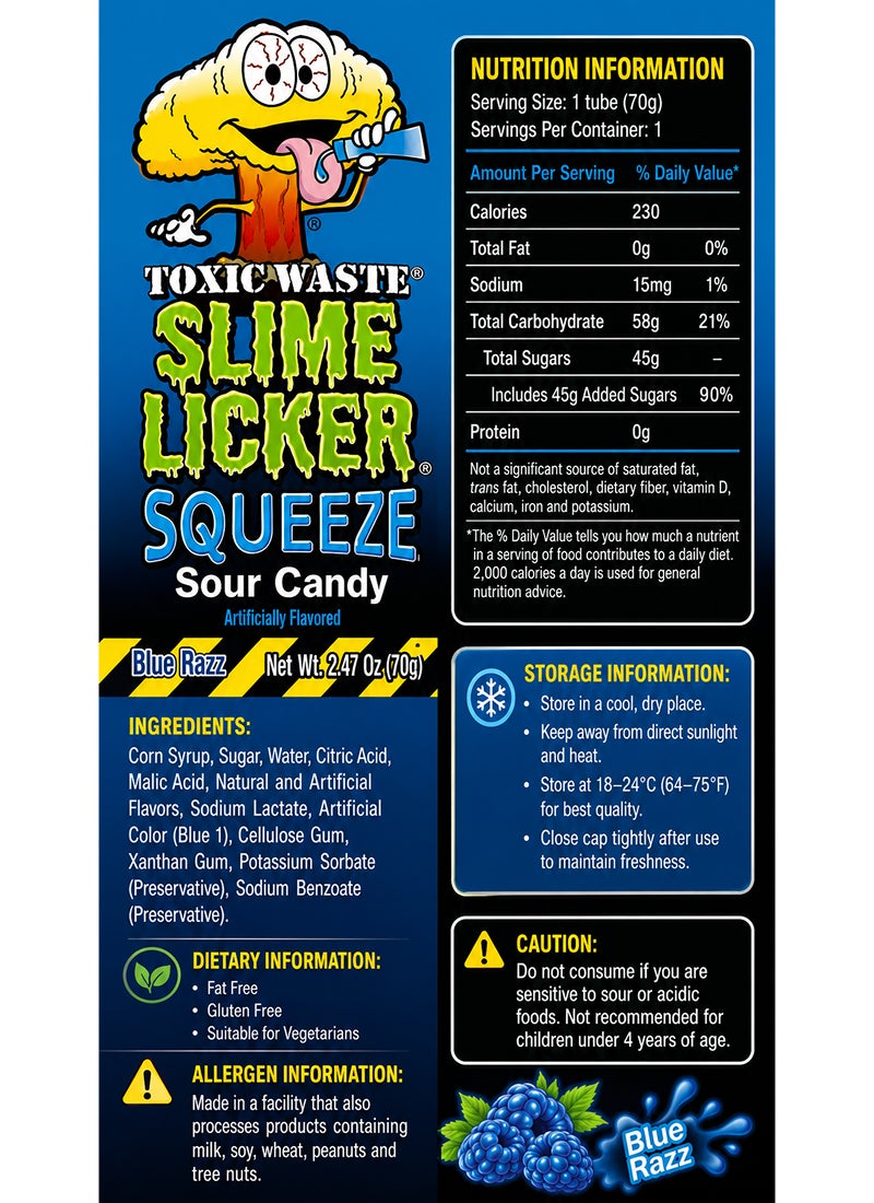 TOXIC WASTE Slime Licker Squeeze Sour Candy - Image 4