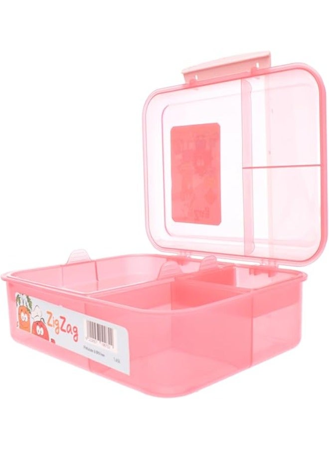 ZigZag Pink Food Container – 1.65 Liters - Image 2