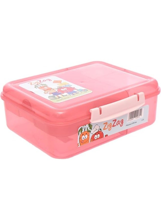 ZigZag Pink Food Container – 1.65 Liters - Image 3