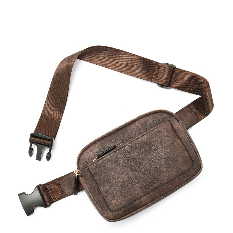 CLUCI Belt Bag for Women, Mini Everywhere Crossbody Waist Bag Adjustable Strap, Vegan Leather Women's Fanny Pack - Image 1