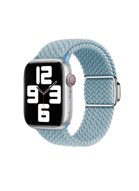 Replacement Strap For Apple Watch Ultra 2 49mm Nylon Loop Magnetic Buckle Watch Band Rock Blue