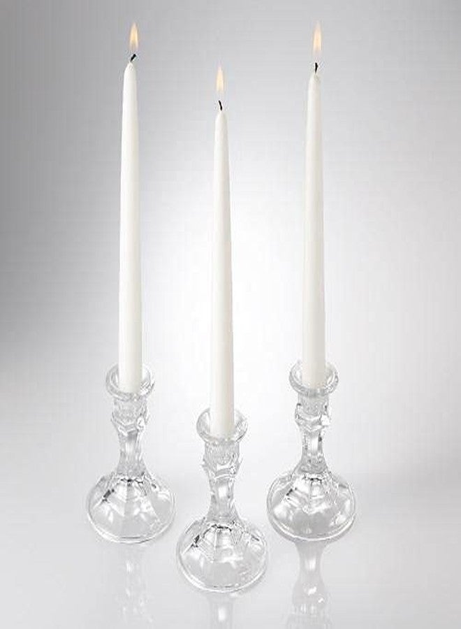LUCES Paraffin Wax White Tall Taper Stick Candles Pillar Smokeless Dripless Scented for Party Home Dinner Table Decor Set of 8 Burn Time 8 Hour - Image 4