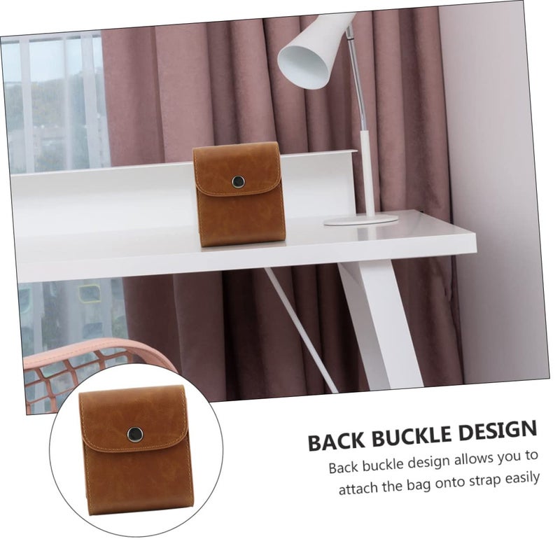 Coffee Leather Instant Camera Case Portable Photo Film Storage Pouch Holder - Image 4