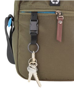 Discovery Discovery ICON Flap Over Utility Bag 2.8L Khaki, Zipper Compartment Casual Shoulder Bag For Men And Women Removable Shoulder Strap Secure RFID Pocket  - Image 5