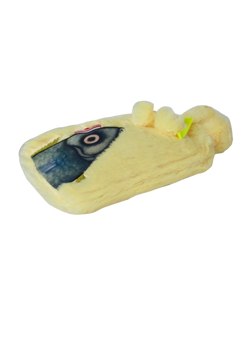 Biggdesign 2L Large Hot Water Bag with Soft Plush Cover, Cold & Hot Compress, Washable Hot Water Bag for Cramps, Neck and Back Pain, Feet and Shoulders, Yellow - Image 4