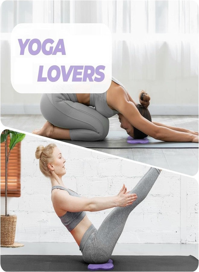 ACHARAJ Yoga Knee Pads (Set of 2) - Yoga Props and Accessories for Women/Men Cushions Knees and Elbows for Fitness, Travel, Meditation, Kneeling, Balance, Floor, Pilates (20 X 20 cm) (purple) - Image 5