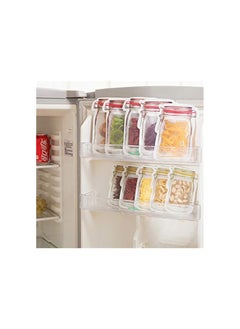 Reusable Mason Jar Ziplock Bags, Reusable Mason Bottle Ziplock Bags, Mason Jar Bags, Mason Jar Ziplock Bags, Food Storage Plastic Bags, Mason Jar Bags Reusable Stand Up (20PCS)
