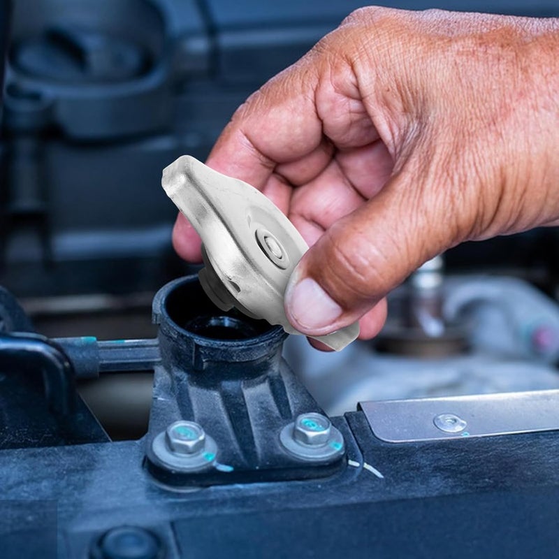 Garneck Stainless Steel Radiator Cap Replacement with High-pressure Closure, Universal Engine Coolant Reservoir Cover for Car Modification and Radiator Gasket Maintenance - Image 4