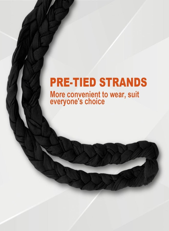 MLTUARG 2 Pcs Satin Lined Turban Silky Head Wraps for Men with Long Twist Straps, Mens Turban Head Scarf for Hair - Image 4