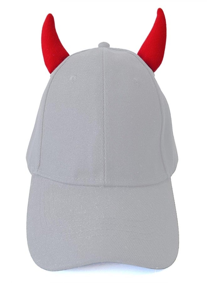 Diycoming 1 Pair Magnetic Devil Horns for Caps,Removable Hat Accessories for Holiday Party Dress Up(Small Size,Red Color) - Image 1