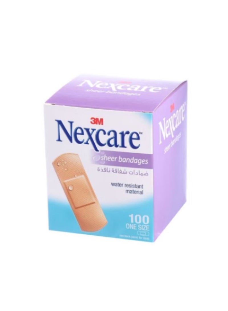 Nexcare 100-Piece Sheer Adhesive Bandage Set
