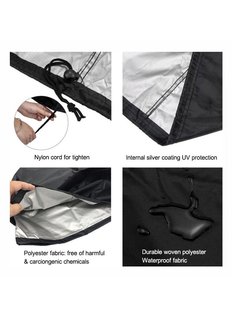 Goolsky Grill Cover, BBQ Grill Cover Waterproof Weather Resistant, UV Fade Resistant PU Coating  - Image 2