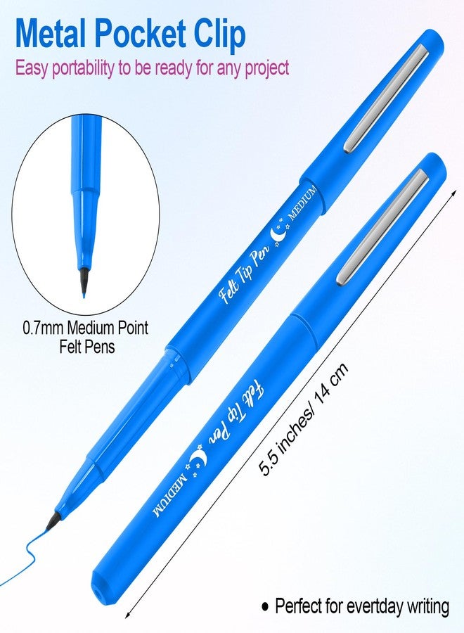 Fuyoooo 36 Pcs Multicolor Felt Tip Pens 0.7mm Medium Point Felt Pens Colored Felt Tip Marker Pens Journal Planner Pens Felt Pens for Journaling Writing Note Taking Art Office and School Supplies - Image 3