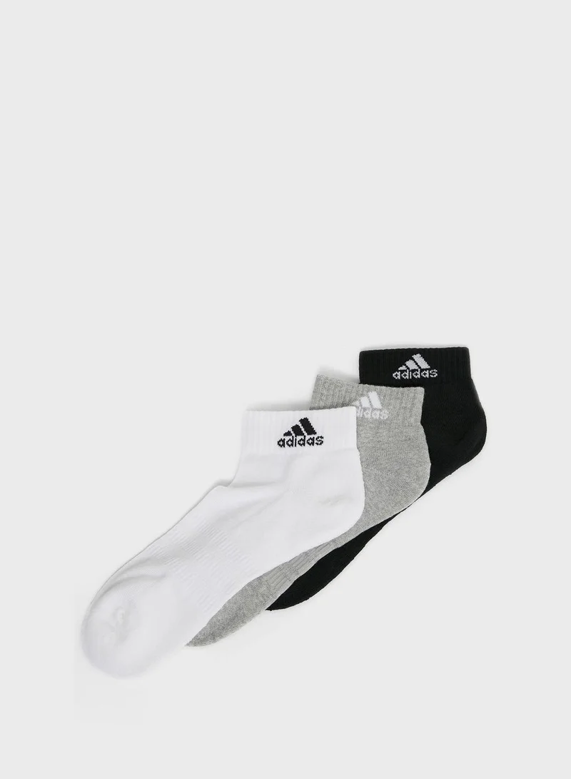 Adidas Adidas C Spw Ank 3P U Grey Not Sports Specific Socks For Men & Women