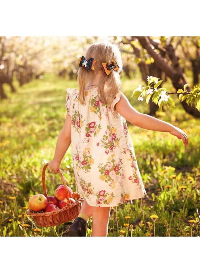 Sibba 2 Pcs Halloween Hair Clips Glitter Spider Hair Bow For Halloween Halloween Ghost Hair Clips For Girls Cartoon Halloween Hair Accessories For Cosplay Costume & Party Supplies - Image 5