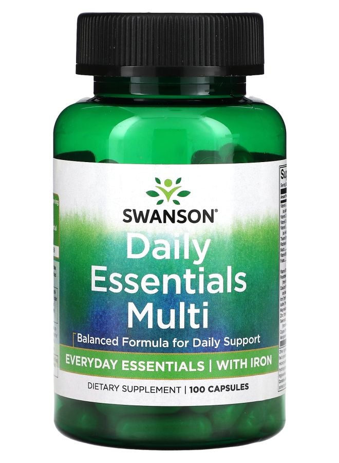 SWANSON Daily Essentials Multi 100 Capsules