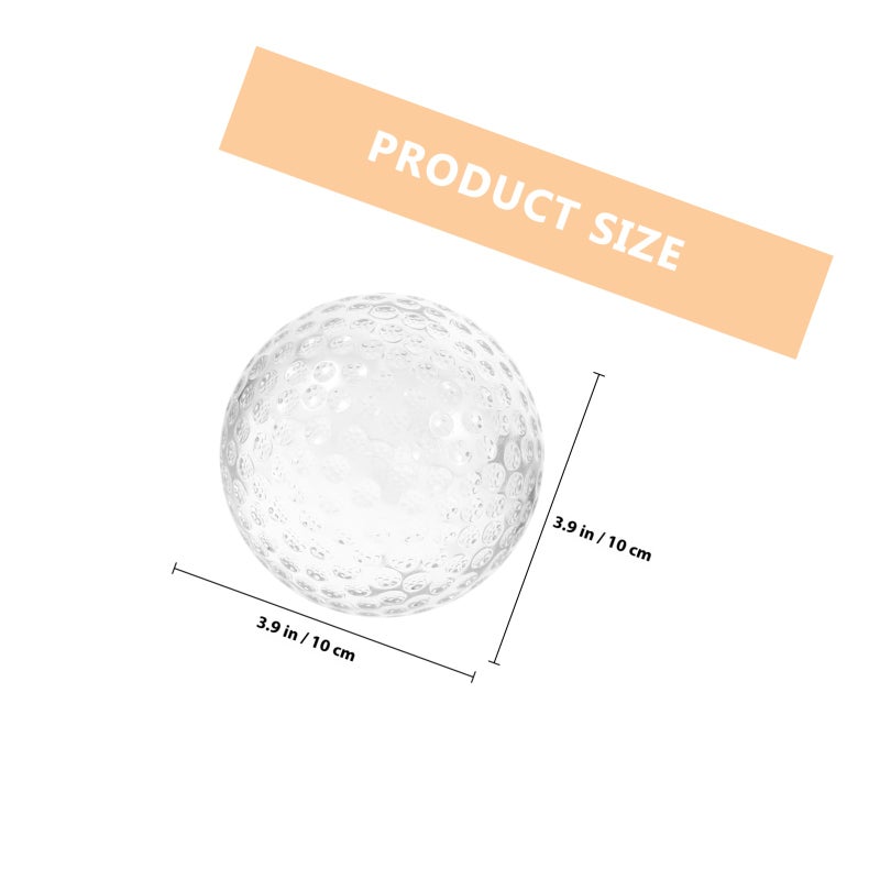 Glass Golf Decoration Desktop Decorative Glass Sphere Household Cabinet Crystal Decor - Image 2