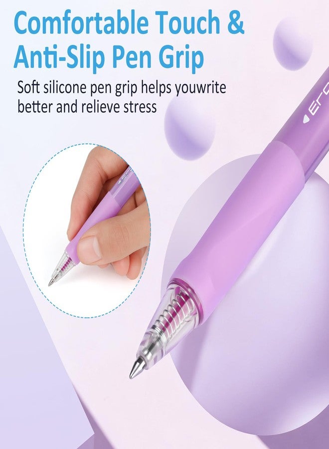 Solati 12 Colors Erasable Gel Pens, Fine Point 0.7mm Colored Erasable Pens, Make Mistakes Disappear, Assorted Color Inks for Writing, Journaling, Taking Notes, School Office Home (12colors) - Image 4