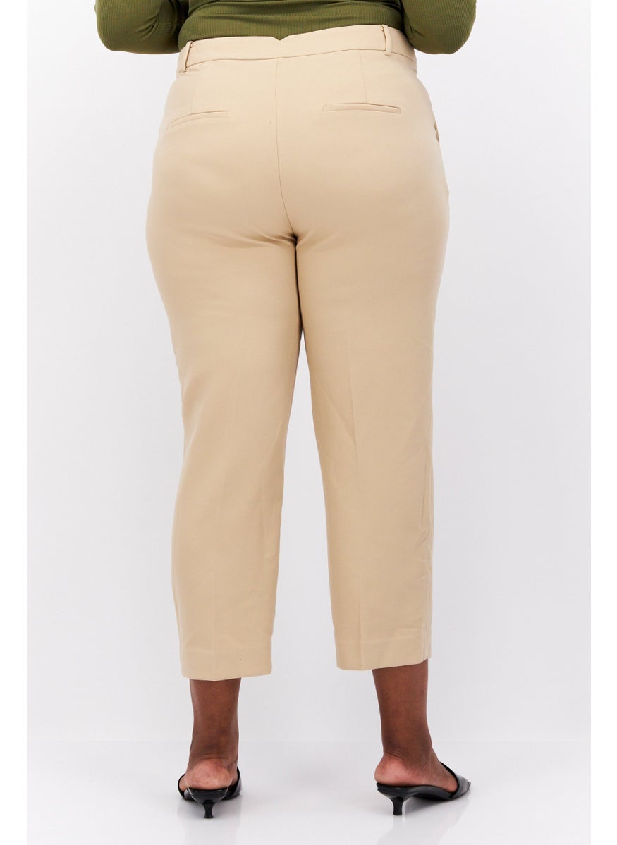 Women Regular Fit Plain Straight Leg Pant, Beige - pzsku/Z226009891AE42199E194Z/45/_/1731075054/cbc4cd4b-a595-4b0d-9064-b7b5e8ef4036