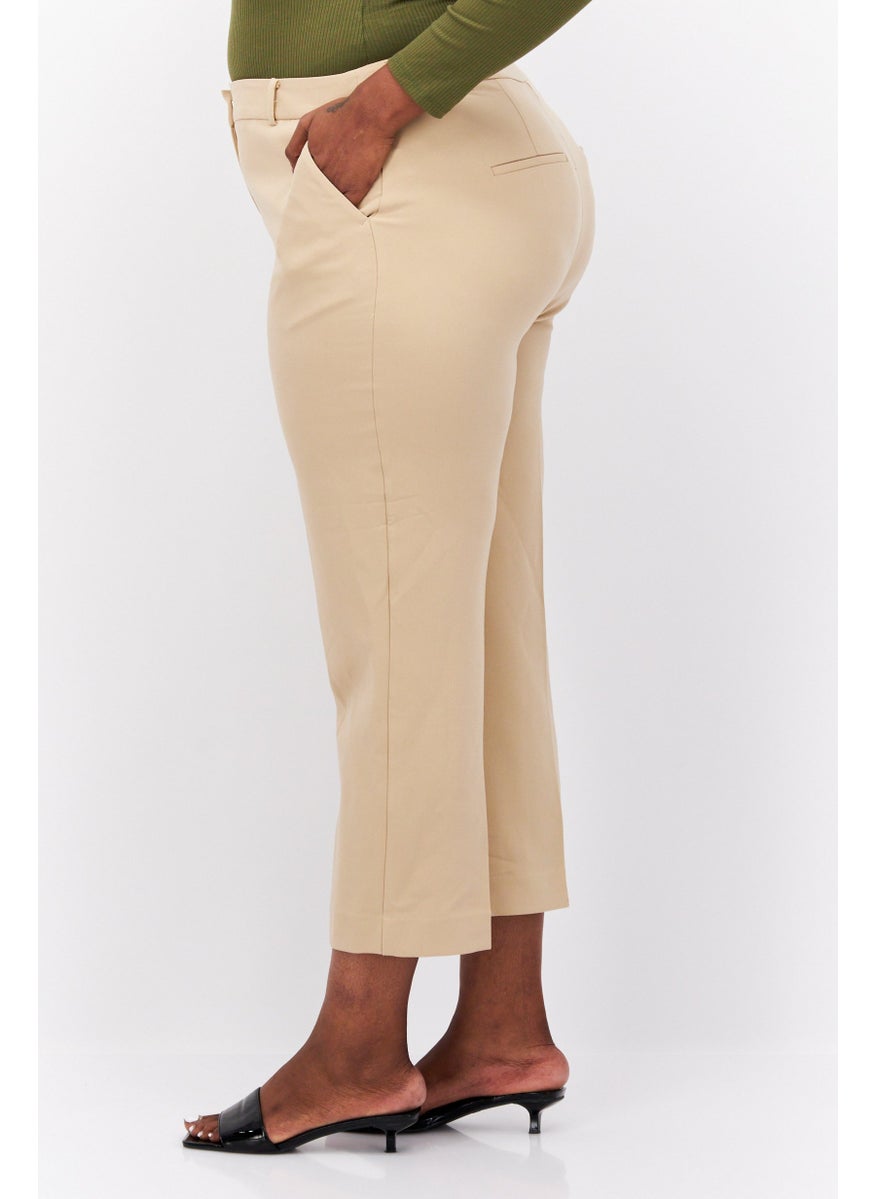 Women Regular Fit Plain Straight Leg Pant, Beige - pzsku/Z226009891AE42199E194Z/45/_/1731075058/3d26e7b0-5d33-419c-a023-b2e39d2ed678