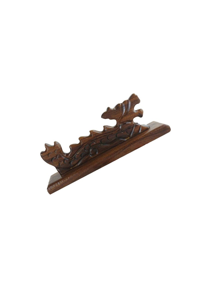 GGOOT Calligraphy Brush Holder Wooden Chinese Brush Rack Brush Rest Chopstick Rest for Home Office Restaurant Hotel - Image 1