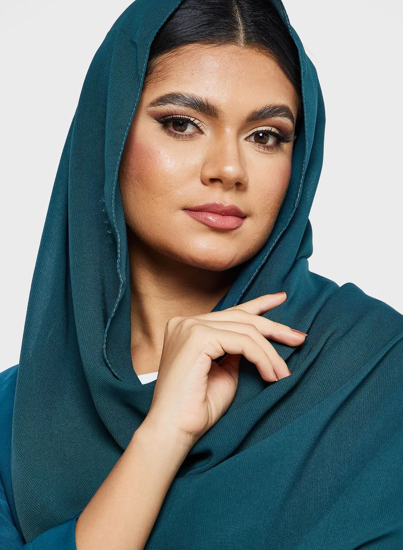 Khizana Embroidered Detailed Abaya With Sheila