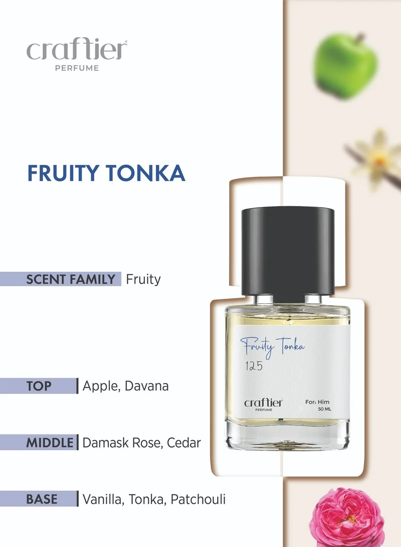 Craftier Perfume Inspired-1Million Elixir FRUITY TONKA - Inspired of-1 MILLION ELIXIR, Eau De Parfum for Men - 50ml, Long Lasting Fruity Fragrance Upto 16 Hrs, Travel Size Men's Perfume for Men | Best Price UAE