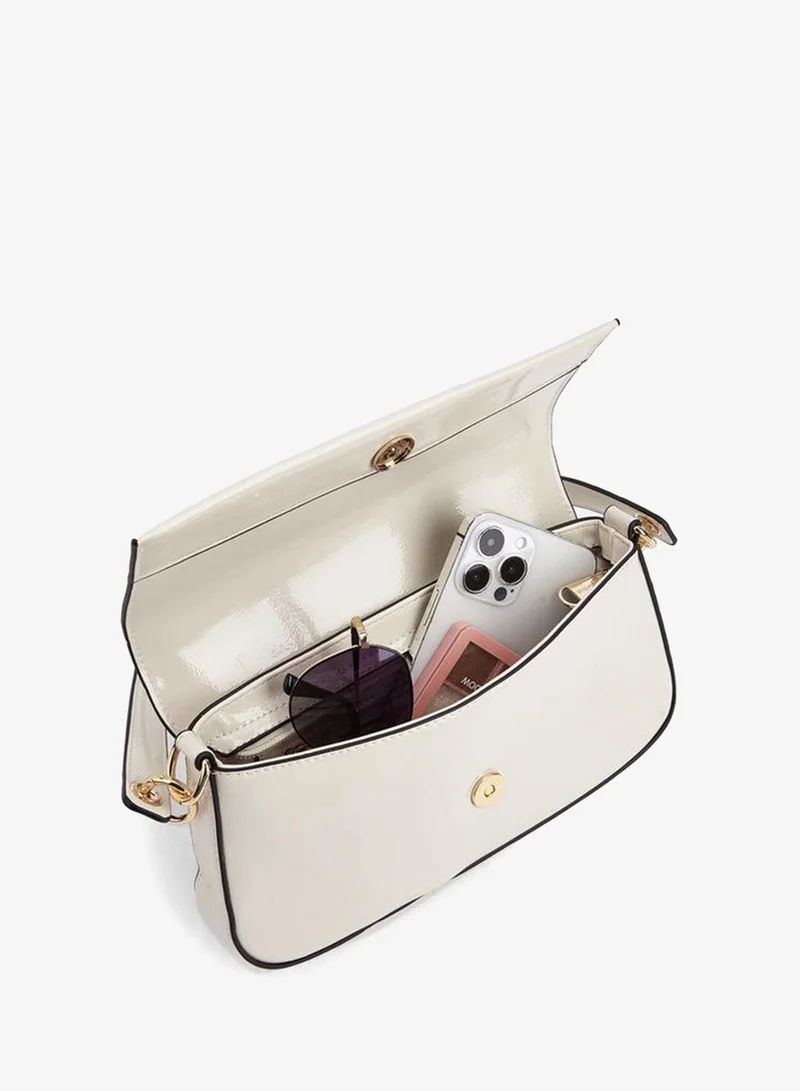 Paprika IVORY Solid Shoulder Bag With Top Handle for Women | Best Price UAE