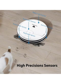 TECKWAVE TW-R12 Smart Robot Vacuum Cleaner with Mop with 3000Pa Suction Power, Auto Recharge, Anti-Fall System & Mop (1 Year Warranty & UAE Service center)  - Image 3
