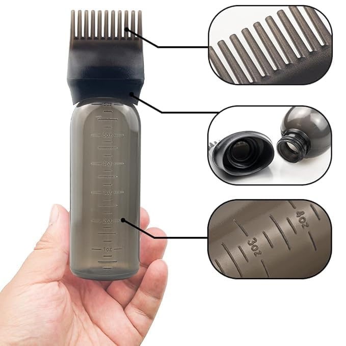 ETSAP زجاجة تطبيق زيت الشعر ETSAP مع مشط لتطبيق زيت الشعر على فروة الرأس | زجاجة موزع زيت الشعر زجاجة زيت شعر فارغة زجاجة تطبيق زيت الشعر لأدوات تطبيق زيت الشعر وصبغ الشعر - Image 2