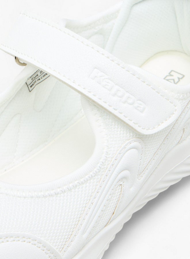 Kappa Girls' Logo Textured Mary Jane School Shoes with Hook and Loop Closure  - Image 4