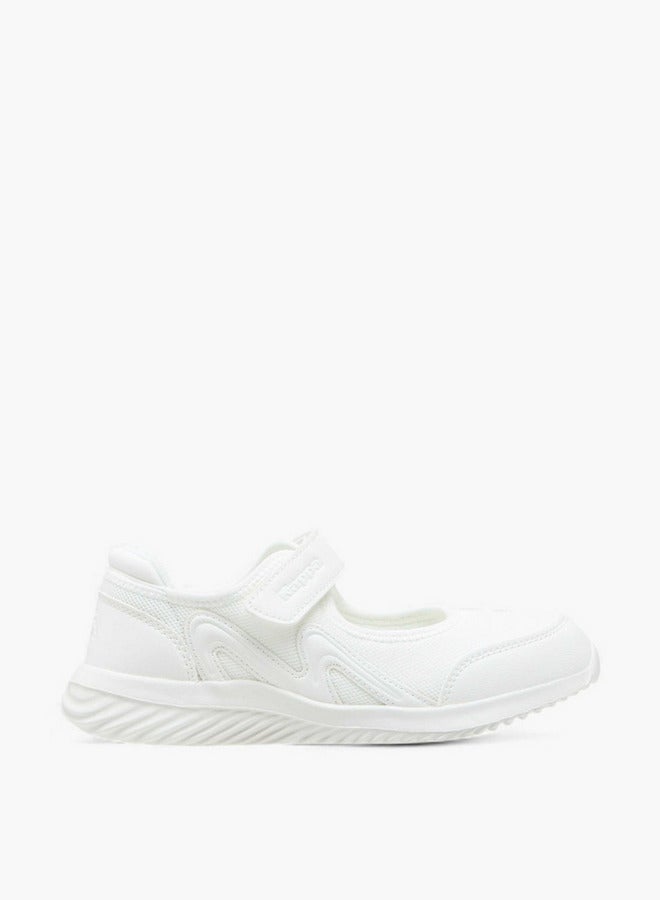 Kappa Girls' Logo Textured Mary Jane School Shoes with Hook and Loop Closure  - Image 3