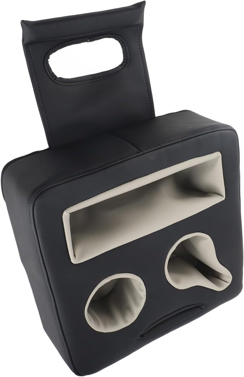 Asixxsix Couch Cup Holder, Prevents Spills Securely Cup Holder for Couch, Portable with Organizer Tray for Car RV Boat Sofa Bed - Image 2