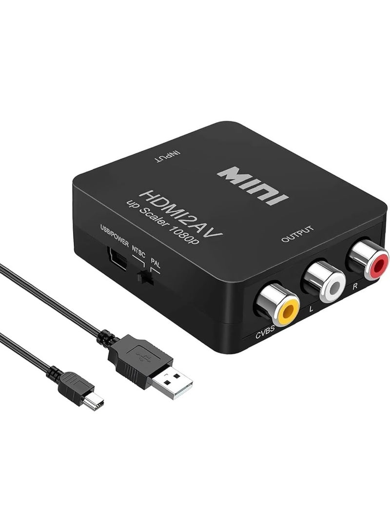 ميني محول صغير من HDTV إلى AV محول HDMI إلى RCA يدعم 1080P مع طاقة USB - Image 5