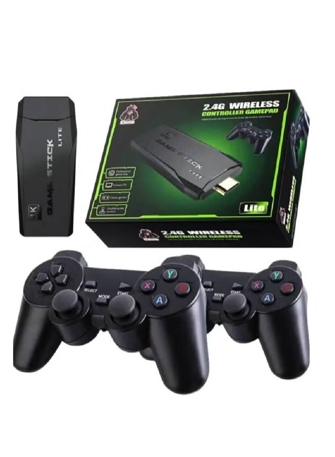 Games Game Console 4K HD Video Game Console 2.4G Dual Wireless Controller Classic 64GB Retro TV Game Console 10000 Game Stick - Image 3
