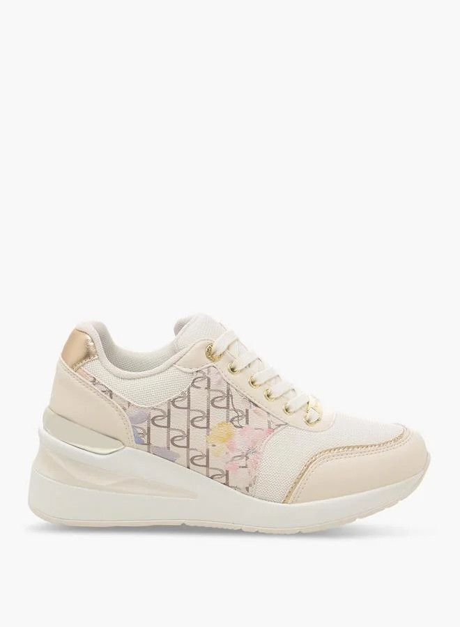 Paprika BEIGE Women Lace-Up Ankle Sneakers for Women | Best Price UAE