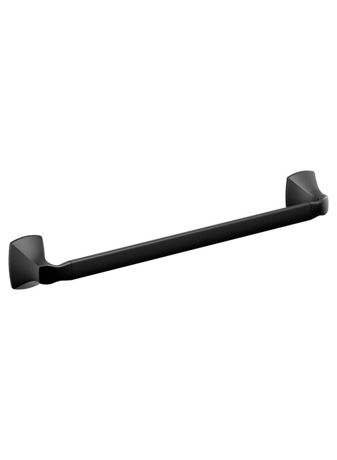 Moen Voss Matte Black Towel Bar, YB5118BL - Image 1
