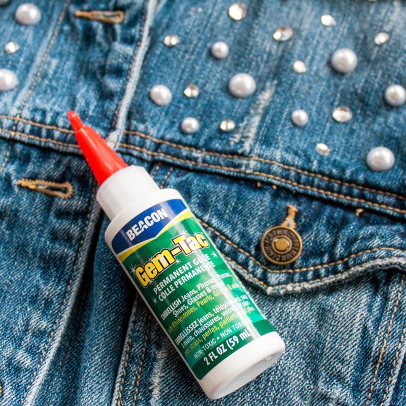 BEACON Gem-Tac Premium Quality Adhesive for Securely Bonding Rhinestones and Gems - Water-Based, UVA Resistant, 2-Ounce - Image 5