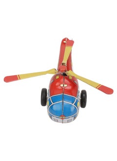 Thoraya Helicopter Clockwork Toy Metal Iron Vintage Winding Clockwork Plane Toy Wind Up Toy for Kids Children  - Image 3