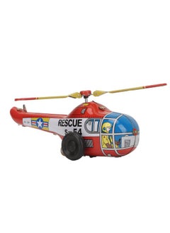 Thoraya Helicopter Clockwork Toy Metal Iron Vintage Winding Clockwork Plane Toy Wind Up Toy for Kids Children  - Image 4