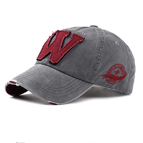 RR DESIGN Denim W Unisex Caps Vintage Adjustable Baseball Cap for Men Women (Faded Grey) - Image 3