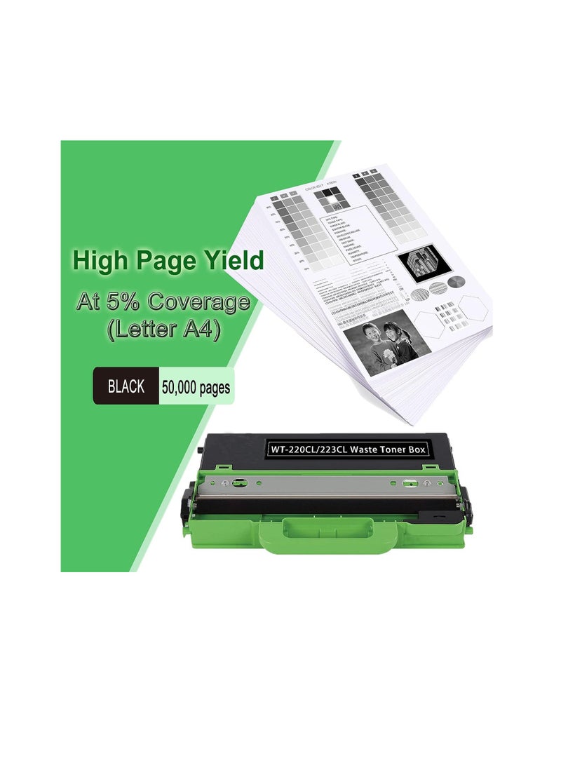 Compatible 1 Pack WT-223CL / WT-220CL Waste Toner Box for DCP-L3551CDW L3510CDW MFC-9330CDW HL-3140CW 3170CDW L3210CW L3230CDW L3270CDW L3290CDW MFC-L3710CW L3770CDW 9130CW printers  - Image 2