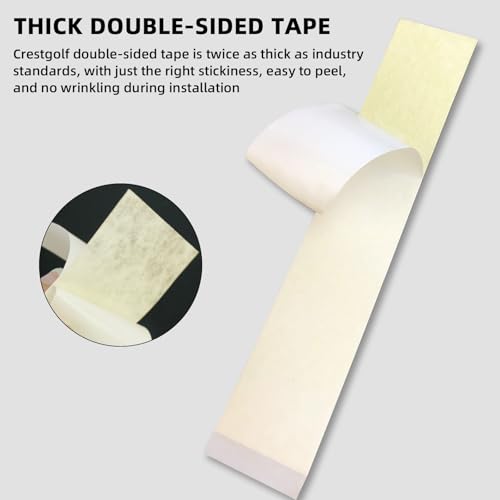 Crestgolf Golf Grip Tape Roll 2“ X50 Yards—Solvent Activated Double Sided Adhesive Grip Tape Rolls for Regripping Golf Clubs—Strong Adhesiveness Double Sided Tape - Image 3