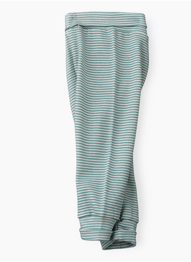 JAM Boys' Teal and White Striped Cotton Pants  - Image 3