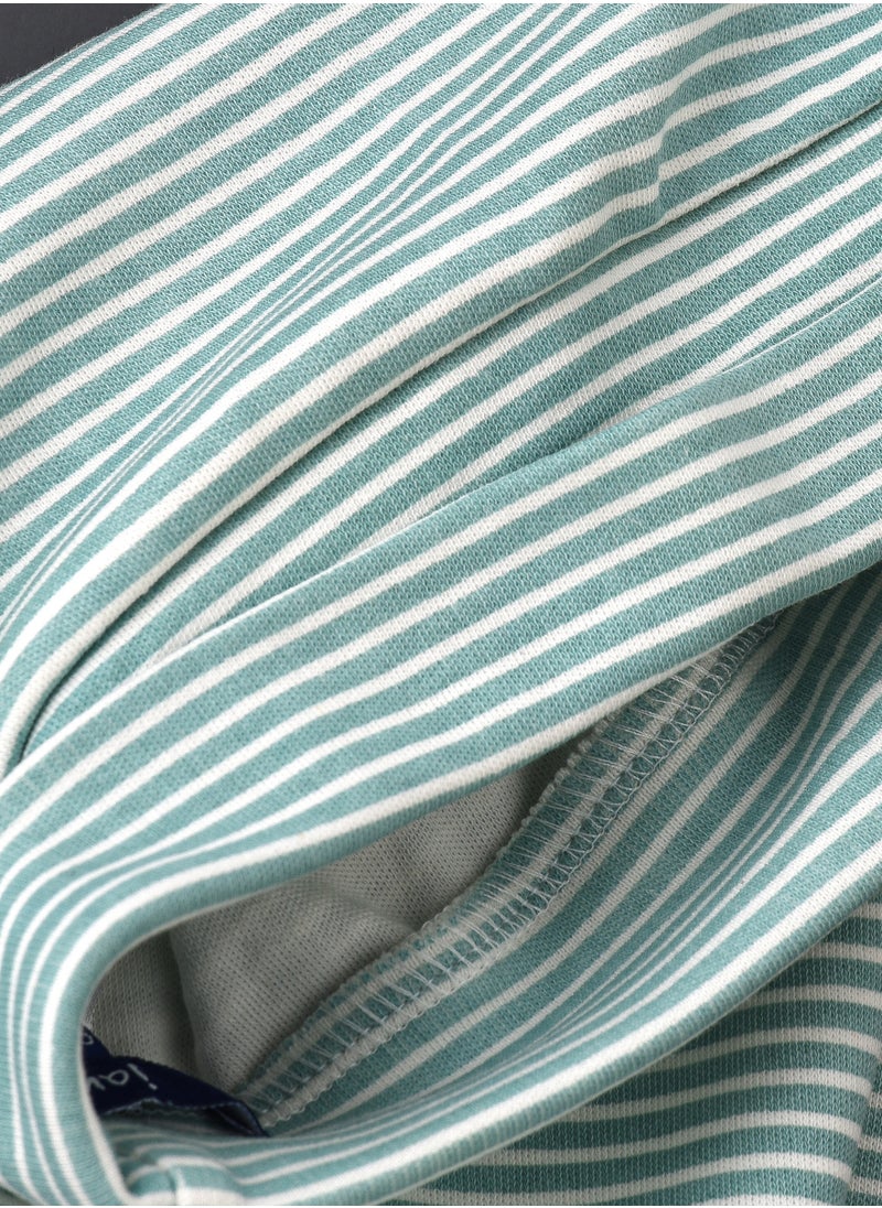 JAM Boys' Teal and White Striped Cotton Pants  - Image 4
