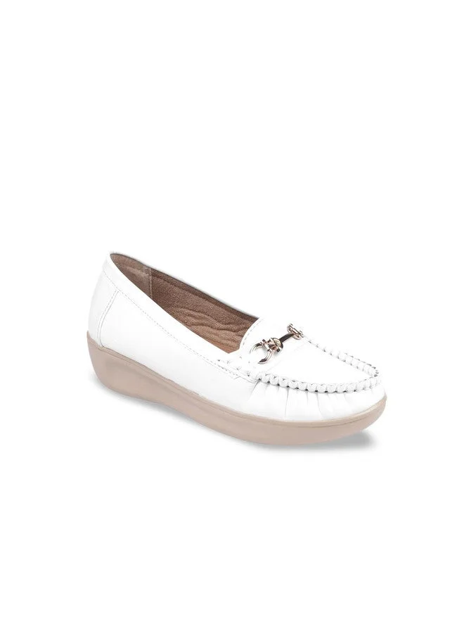 شوتوبيا Shoetopia Upper Metalic Buckle Detailed  Loafers for Women & Girls