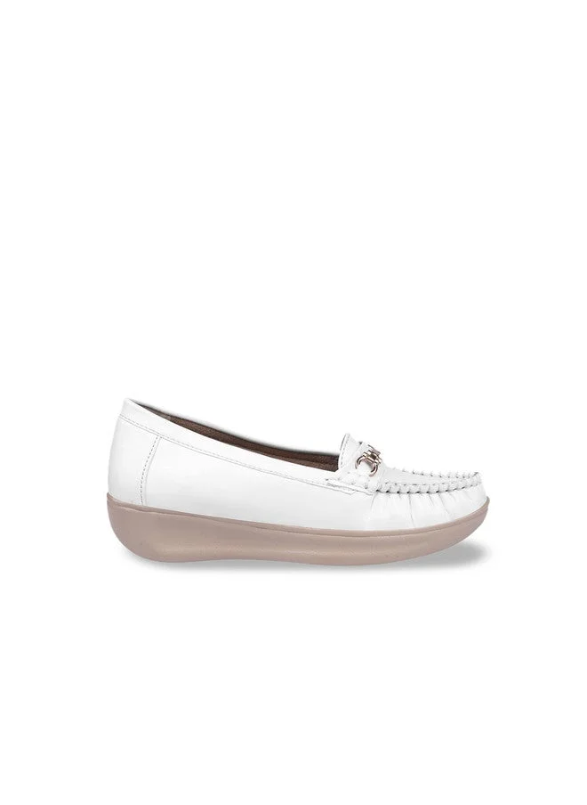 شوتوبيا Shoetopia Upper Metalic Buckle Detailed  Loafers for Women & Girls