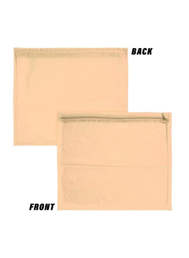 Kuber Industries Kuber Industries Pack of 48 Saree Cover | Dress Packing Bags with Zip | Saree Pouches for Storage | Clothes Organizer for Wardrobe | Beige - Image 2