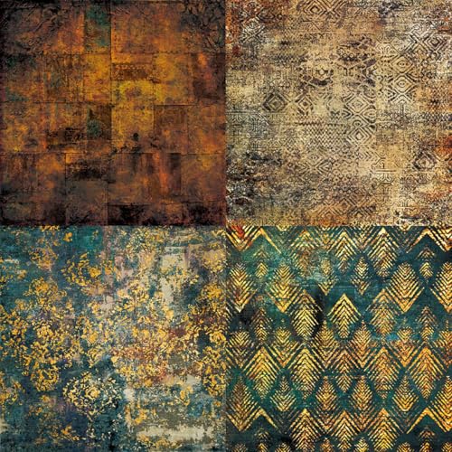 YASMEN Vintage Scrapbook Paper Pad, 6x6 Single-Sided Valentine Cardstock Paper Pads for Card Making, Journals, Planner, DIY Envelopes, Greeting Cards,Gift Card, Decorative Art Craft -24 Sheets - Image 3