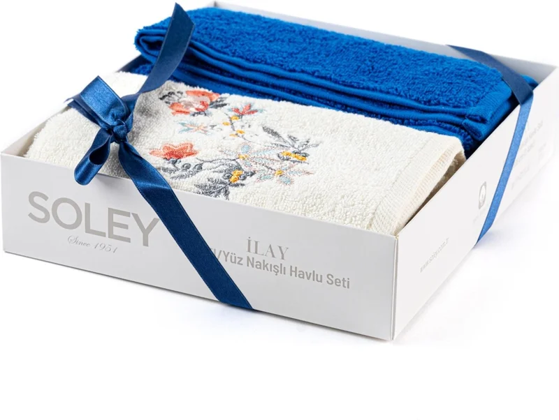 Soley | Ilay | Cotton Embroidered Hand Towel Set